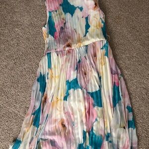 Calvin Klein White Draped Fabric